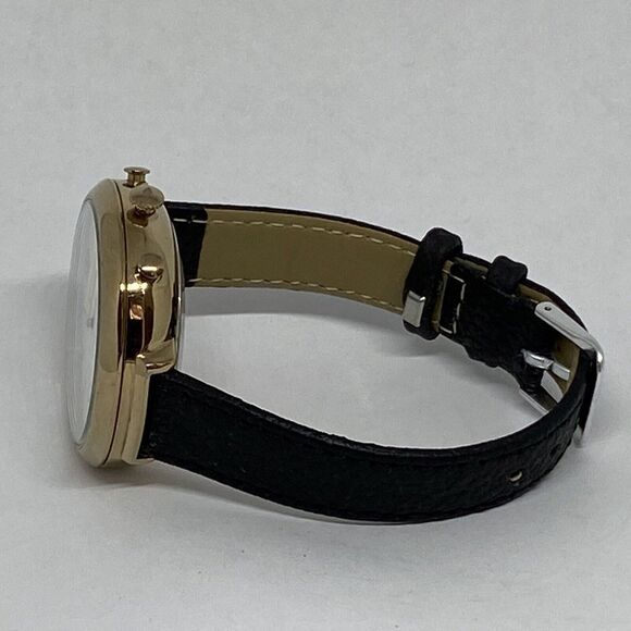 Fossil FTW5023 Women's Black Leather Silver Analog Dial Hybrid Smartwatch XX837 - Picture 9 of 12